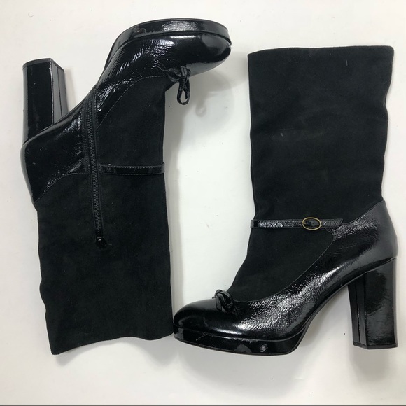 marc jacobs patent leather boots